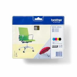 Brother LC-229XLVALBP cartucho de tinta 4 pieza[s] Original Negro, Cian, Magenta, Amarillo (LC229XL VALUE PACK)