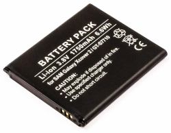 CoreParts MSPP2924 Handy-Ersatzteil Akku Schwarz (Battery 6.65Wh Li-ion 3.8V - 1750mAh for Samsung Mobile - 6.65Wh Li-ion 3.8V 1750mAh Samsung Xcover 2. GT-S7710 - Warranty: 12M)
