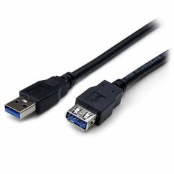 StarTech.com 2m USB 3.0 A auf A Verlängerungskabel - Stecker/ Buchse - Schwarz (2M BLACK USB 3.0 MALE TO FEMALE - USB 3.0 EXTENSION CABLE A TO A)