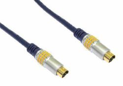 Cables Direct NL2VV-100 S-Videokabel 1,5 m S-Video [4-pin] Schwarz (10m S-Video Cable - OFC)