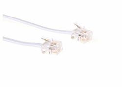 Microconnect MPK181W Telefonkabel 1 m Weiß (ModularCable RJ11 6P/4C 1m - White - Warranty: 300M)