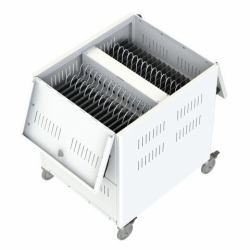 Loxit 7471 Wagen / Schrank für das Management mobiler Geräte Wagen zur Verwaltung tragbarer Geräte Weiß (7471 - TabCart 32 Charge for iPad iPad mini & 7" - 10" Tablets)