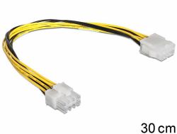 DeLOCK 83342 internal power cable 0.3 m (Delock VerlÃ¤ngerungskabel Stromversorgung 8 Pin EPS Stecker > Buchse 30 cm)