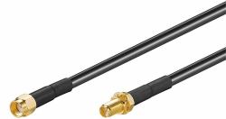 Microconnect 51675 Koaxialkabel 1 m RP-SMA Schwarz (WLAN ANTENNA EXTENSION CABLE - RP-SMA PLUG <gt/> RP-SMA JACK - - 1M RP-SMA plug <gt/> RP-SMA jack - Warranty: 36M)