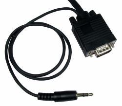 Cables Direct SVGA + 3.5mm 7m VGA-Kabel VGA [D-Sub] Schwarz (CDL 7m SVGA + 3.5mm Stereo Cable)