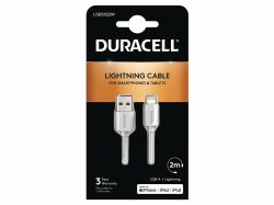 Duracell USB5022W Lightning-Kabel 2 m Weiß (Duracell USB-A to Lightning 2m Cable)