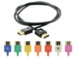 Kramer Electronics 0.9m HDMI m/m HDMI-Kabel 0,9 m HDMI Typ A [Standard] Schwarz (C-HM/HM/PICO/BK-3 - 0.9m Black Ultra Slim Flexible M-M HDMI High Speed with Ethernet [4K@60Hz 4.4.4])