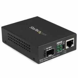 StarTech.com Gigabit Ethernet Glasfaser Medienkonverter mit offenem SFP Steckplatz (COPPER ETHERNET TO FIBER MEDIA - CONVERTER FOR 10/100/1000 NET)