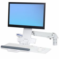 Ergotron StyleView 61 cm [24"] Wand Weiß (STYLEVIEW SIT-STAND COMBO ARM - BRIGHT WHITE TEXTURE)