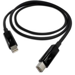 QNAP CAB-TBT10M Thunderbolt-Kabel 1 m Schwarz (Qnap 1.0m Thunderboltâ¢ 2 cable)
