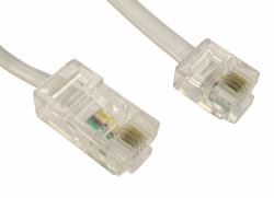 Cables Direct RJ11/RJ45 1m 20 m Bianco (CDL 20m RJ11 to RJ45 Cable - White)