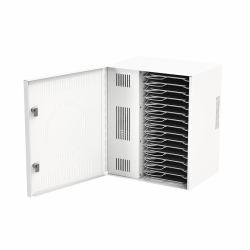 Loxit 7725 Wagen / Schrank für das Management mobiler Geräte Schrank zur Verwaltung tragbarer Geräte Weiß (7725 - iBank 15 USB Sync & Charge)