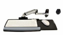Ergotron LX Wall Mount Keyboard Arm Silber (KEYBOARD ARM WITH 9 EXTN - WALL MOUNT POLISHED ALUMINIUM)
