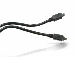 Conceptronic FireWire Cable 4-p 1.8m 1,8 m Schwarz (Firewire Cable 4-P 1.8M Black - Warranty: 12M)