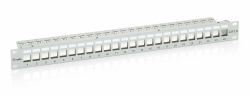 Equip 767124 1U (24-Port Keystone Cat.6 - Shielded Patch Panel, Light - Grey - Warranty: 12M)