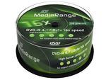 MediaRange MR444 DVD-Rohling 4,7 GB DVD-R 50 Stück[e] (MediaRange - DVD-R x 50 - 4.7 GB - lag)