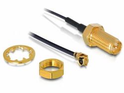 DeLOCK RP-SMA WL antenna I-PEX M / RP-SMA F Schwarz (Delock HF Antenna Connection for Insta)