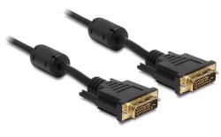 DeLOCK 83190 DVI-Kabel 2 m DVI-D Schwarz (Kabel High Speed HDMI mit Ethernet, Video Netzwerk, Smart-Home IoT)