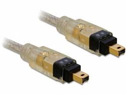 DeLOCK FireWire, 2.0m 2 m Grau (D-Sub 9 Pin Stecker > Buchse 90Â° gewinkelt, PC-ZubehÃ¶r)