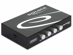 DeLOCK 87634 Serial Switch Box Kabelgebunden (Kabel High Speed HDMI mit Ethernet Â A, 5 m, Video)
