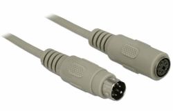 DeLOCK 84705 PS/2-Kabel 15 m 6-p Mini-DIN Grau (Delock - Tastatur-/MausverlÃ¤ngerungskabel - PS/2 [M] zu PS/2 [W] - 15 m - Grau)