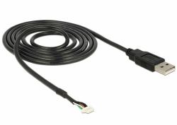 DeLOCK USB 2.0 A M / 5 pin V5 1.5m Kamerakabel 1,5 m Schwarz (Adapter mini DisplayPort 1.2 Stecker >, Monitor Anschluss, Video Display AV)