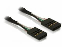 DeLOCK Cable pinheader F/F Signalkabel 0,40 m Schwarz (Delock USB Pinheader - USB-Kabel - 4-Pin-USB 2.0-Header [W] zu 4-Pin-USB 2.0-Header [W] - 40 cm)