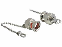 DeLOCK 88489 Abdeckhaube Silber (D-Sub9 Buchse / Gender Changer, PC-ZubehÃ¶r)