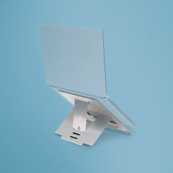 R-Go Tools Laptop stand R-Go Riser Flexible, adjustable folding laptop riser, ergonomic, Hylite aluminum, silver (LAPTOP STAND R-GO RISER - LAPTOP RISER ERGONOMIC HYLITE AL)