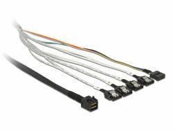 DeLOCK 0.5m, SFF-8643/4 x SATA 7p Multicolour (DeLOCK SAS internt kabel - 50 cm)