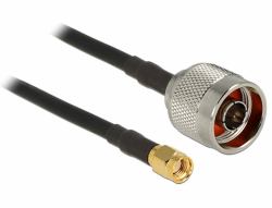 DeLOCK 89466 câble coaxial RG-58 10 m N plug SMA plug Noir (Delock antennekabel - RF - 10 m)