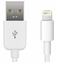 Microconnect LIGHTNING0.5 Lightning-Kabel 0,5 m Weiß (Lightning Cable MFI 0,5m White - 8Pin Lightning - USB A Male - Charging & Syncing, 2.4A - Warranty: 300M)