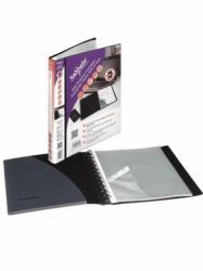 Snopake 15780 presentation display book 40 pockets A4 (Snopake ZipIt ReOrganiser Display Book 40 Pocket / 80 sides to view A4 Black- 1 Book)