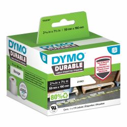 DYMO Original LabelWriter Hochleistungs-Etiketten | 59 mm x 190 mm | weißes Kunststoff-Etikett | Rolle mit 170 Etiketten | für LabelWriter-Beschriftungsgerät (Dymo 1933087 LW Durable Large Shelv...