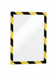 Durable Duraframe Security A4 magnetic frame Black, Yellow (Durable DURAFRAME Security Yellow/Black [2])