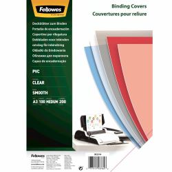 Fellowes 53764 Umschlag A3 PVC Transparent 100 Stück[e] (Fellowes PVC A3 Clear Cover 200 Micron Pack of 100)