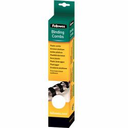 Fellowes 5330003 Bindegerät (Plastic Comb 6mm White A4 Retail 25pk)