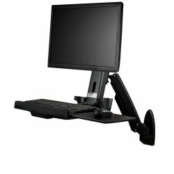 StarTech.com Wandmontage Sitz-/ Steh Workstation - 1 Monitor (WALL MOUNTED SIT STAND DESK FOR - ONE MONITOR UP TO 24IN - ADJUSTA)