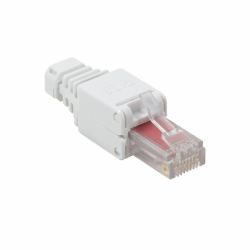 LogiLink MP0025 cavo di collegamento RJ-45 Bianco (Modular Plug RJ45 Cat.6, UTP, - toolless, white - Warranty: 12M)