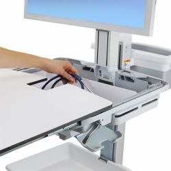 Ergotron StyleView Grau, Edelstahl Flachbildschirm Multimedia-Wagen/Trolley (Ergotron StyleView Cart - Sliding Work)