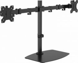 Vision VFM-DSDB Flachbildschirm-Tischhalterung 81,3 cm [32"] Tisch/Bank Schwarz (Monitor desk stand mount - fits two display 13 to 27" with VESA sizes 75 x 75 or 100 x 100 - post height 452 mm - ma...