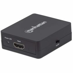 Manhattan 1080p 2-Port HDMI-Splitter, Stromversorgung über USB, schwarz (HDMI SPLITTER 1080P 2 PORT- - USB-A POWERED BLACK)