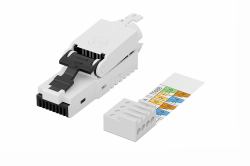 Digitus CAT 6A Feldstecker, ungeschirmt, AWG 27/7 bis 22/1, Massiv- und Litzenleiter (CAT 6A FIELD PLUG UNSHIELDED - AWG 27/7 TO 22/1 SOLID/STRANDED)