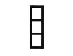 2N Telecommunications 9155023B Interkom-System-Zubehör Rahmen (2N IP VERSO FRAME FOR SURF INS 3 MOD BLK)