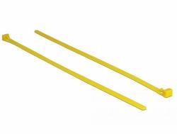 DeLOCK 18761 Kabelbinder Releasable cable tie Nylon Gelb 100 Stück[e] (Delock kabelbÃ¥nd)