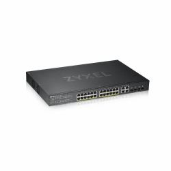 Zyxel GS1920-24HPv2 Managed L2/L3/L4 Gigabit Ethernet [10/100/1000] Power over Ethernet [PoE] Schwarz (GS1920-24HPV2 28PORT POE SWITCH - HYBIRD MODE STANDALONE)