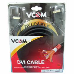 VCOM CG441D DVI-Kabel 3 m DVI-D Schwarz (VCOM DVI-D [M] to DVI-D [M] [24+1 pin] 3m Black Retail Packaged Display Cable, Works with Flat Panel Displays, Digital CRT Monitors, Projectors, and HDTVs)