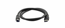 Kramer Electronics 6ft, USB3.0-A - USB3.0-B USB Kabel USB 3.2 Gen 1 [3.1 Gen 1] 1,8 m USB A USB B 5 Gbit/s Schwarz (C-USB3/AB-6 - 1.8m USB 3.0 A [M] to B [M] Cable Blue)