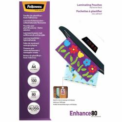 Fellowes 5302202 Laminierfolie A4 100 Stück[e] (Adh Back Lamin Pouch A4 80mic 100pk)
