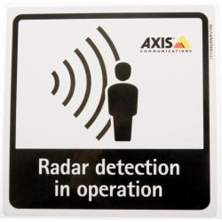 Axis 01551-001 Sicherheitszeichen 10 Stück[e] Plattensicherheitsschild (RADAR DETECTION STICKER EN 10PC - ENG)